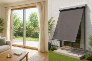 夏の暑さ対策に内窓とシェードを設置した住まい